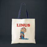 Erdnüsse | Linus Blanket Smile Tragetasche<br><div class="desc">Karo dieses lustige Design von Peanuts mit Linus.</div>