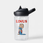 Erdnüsse | Linus Blanket Smile Trinkflasche<br><div class="desc">Karo dieses lustige Design von Peanuts mit Linus.</div>