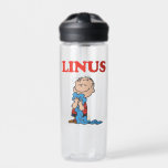Erdnüsse | Linus Blanket Smile Trinkflasche<br><div class="desc">Karo dieses lustige Design von Peanuts mit Linus.</div>