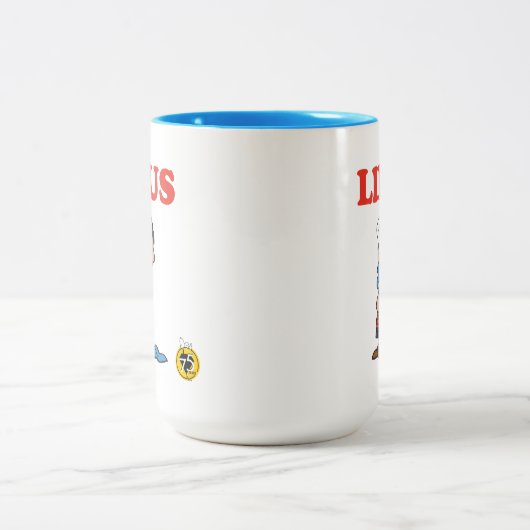 Erdnüsse | Linus Blanket Smile Zweifarbige Tasse (Mittel)