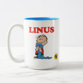 Erdnüsse | Linus Blanket Smile Zweifarbige Tasse (Links)