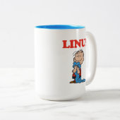 Erdnüsse | Linus Blanket Smile Zweifarbige Tasse (VorderseiteRechts)