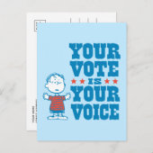 Erdnüsse | Linus - Ihre Wahl ist Ihre Wahl Postkarte (Vorne/Hinten)