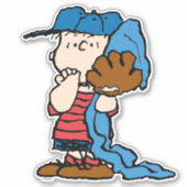 Erdnüsse | Linus in seinem Baseballgestänge Aufkleber (Vorderseite)
