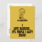 Erdnüsse | Linus Lieben Postkarte (Vorne/Hinten)