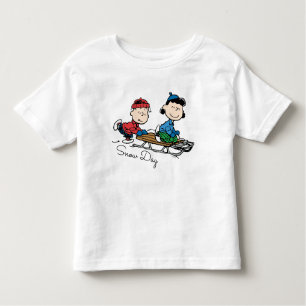 Erdnüsse Linus & Lucy Sled Riding Kleinkind T-shirt