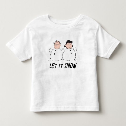 Erdnüsse | Linus & Lucy Snowmen Kleinkind T-shirt (Vorderseite)
