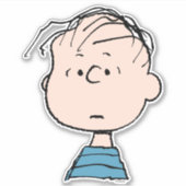 Erdnüsse | Linus Portrait Aufkleber (Vorderseite)