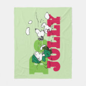 Erdnüsse | Linus & Snoopy Be Jolly Fleecedecke (Vorderseite)