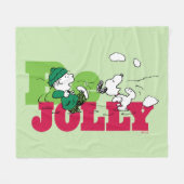 Erdnüsse | Linus & Snoopy Be Jolly Fleecedecke (Vorderseite (Horizontal))