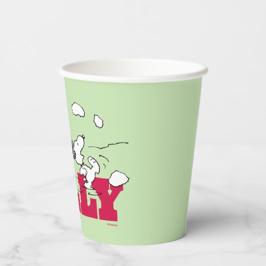 Erdnüsse | Linus & Snoopy Be Jolly Pappbecher (Rückseite)