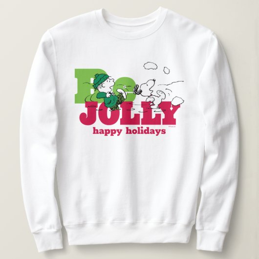 Erdnüsse | Linus & Snoopy Be Jolly Sweatshirt (Design vorne)