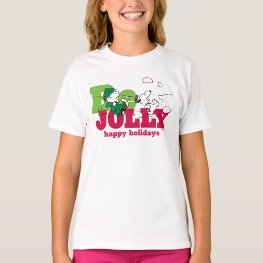 Erdnüsse | Linus & Snoopy Be Jolly T-Shirt (Vorderseite)