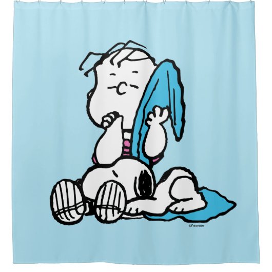 Erdnüsse | Linus & Snoopy Duschvorhang (Vorderseite)