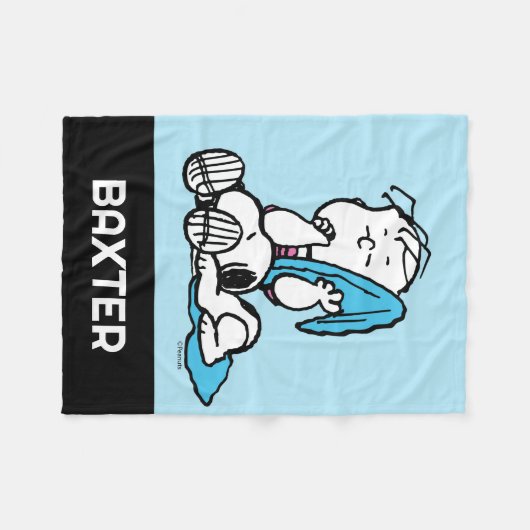 Erdnüsse | Linus & Snoopy Fleecedecke (Vorderseite (Horizontal))