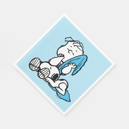 Erdnüsse | Linus & Snoopy Serviette (Ecke)