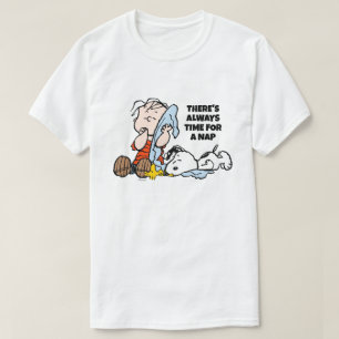 Erdnüsse   Linus, Snoopy und Holz T-Shirt