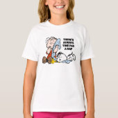 Erdnüsse | Linus, Snoopy und Holz T-Shirt (Vorderseite)