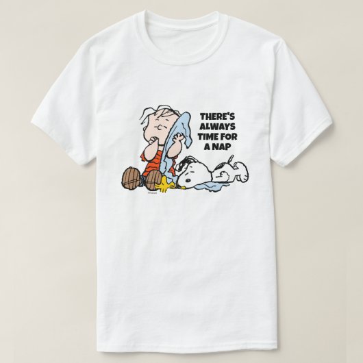 Erdnüsse | Linus, Snoopy und Holzschnitzerei T-Shirt (Design vorne)