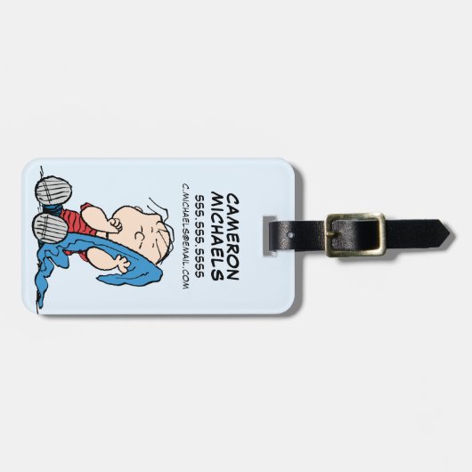 Erdnüsse | Linus und sein Deckblatt Gepäckanhänger (Vorderseite horizontal)