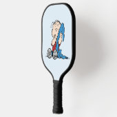 Erdnüsse | Linus und sein Deckblatt Pickleball Schläger (Links)