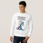 Erdnüsse | Linus und sein Deckblatt Sweatshirt (Vorne ganz)