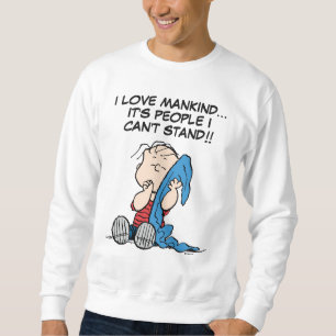 Erdnüsse Linus und sein Deckblatt Sweatshirt