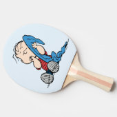 Erdnüsse | Linus und sein Deckblatt Tischtennis Schläger (Seitenansicht)
