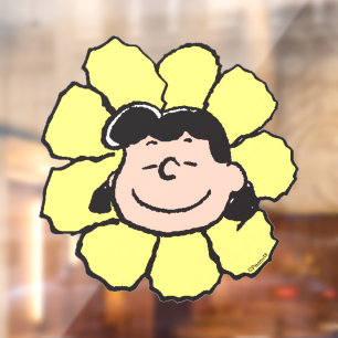 Erdnüsse Lucy Blume Fensteraufkleber