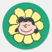 Erdnüsse | Lucy Blume Runder Aufkleber (Vorderseite)