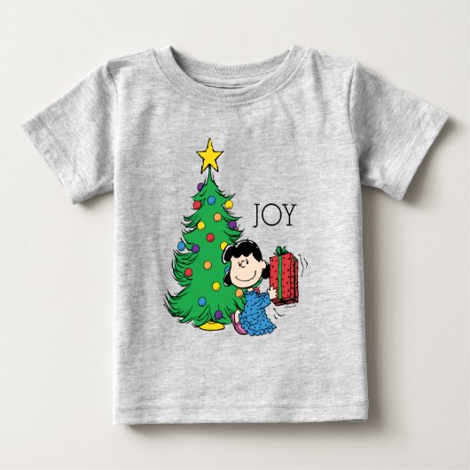 Erdnüsse | Lucy Christmas Tree Baby T-shirt (Vorderseite)