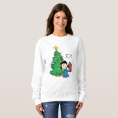 Erdnüsse | Lucy Christmas Tree Sweatshirt (Vorne ganz)