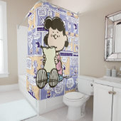 Erdnüsse | Lucy Comic Pattern Duschvorhang (Beispiel)