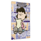 Erdnüsse | Lucy Comic Pattern Klemmbrett (Rechts)