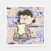 Erdnüsse | Lucy Comic Pattern Serviette (Vorderseite)