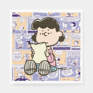 Erdnüsse Lucy Comic Pattern Serviette