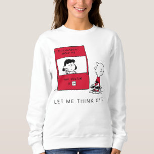 Erdnüsse Lucy gibt Charlie Brown Rat Sweatshirt
