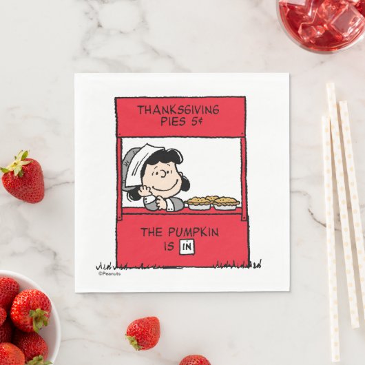 Erdnüsse | Lucy Pilgrim Pie Stand Serviette (Beispiel)