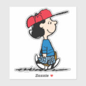 Erdnüsse | Lucy Playing Baseball Aufkleber (Blatt)