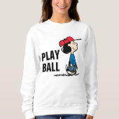 Erdnüsse | Lucy Playing Baseball Sweatshirt (Vorderseite)