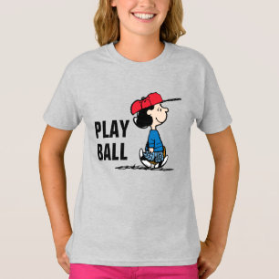 Erdnüsse   Lucy Playing Baseball T-Shirt