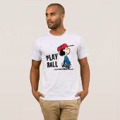 Erdnüsse | Lucy Playing Baseball T-Shirt (Vorne ganz)