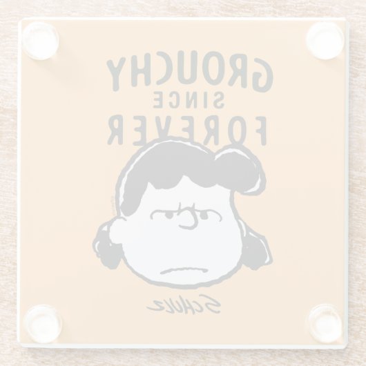 Erdnüsse | Lucy Seit Forever Glasuntersetzer (Rückseite)