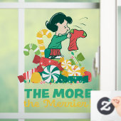 Erdnüsse | Lucy the More the Merrier Fensteraufkleber (Zuhause)