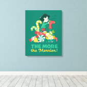 Erdnüsse | Lucy the More the Merrier Leinwanddruck (Insitu (Holzboden))