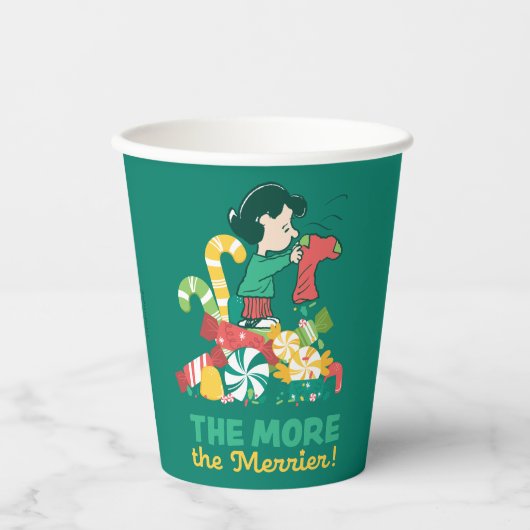 Erdnüsse | Lucy the More the Merrier Pappbecher (Vorderseite)