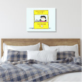 Erdnüsse | Lucy und der Arzt ist in Leinwanddruck (Insitu (Schlafzimmer))