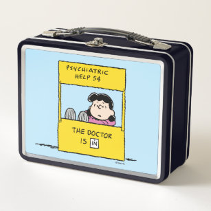 Erdnüsse   Lucy und der Arzt ist in Metall Brotdose