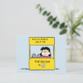 Erdnüsse | Lucy und der Arzt ist in Postkarte (Stehend Vorderseite)