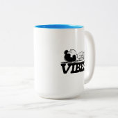 Erdnüsse | Lucy Vibes Zweifarbige Tasse (VorderseiteRechts)